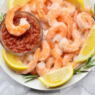 Steamed Shrimp Platter
