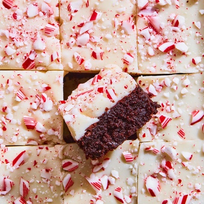 Peppermint Brownie Tray