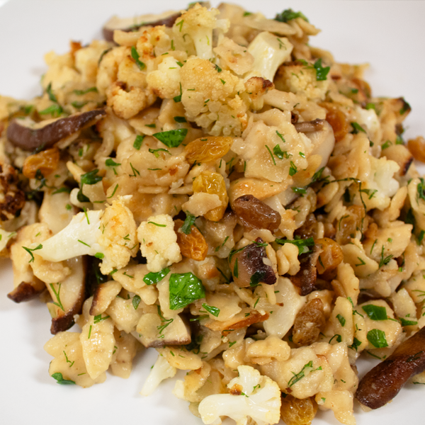 Cauliflower Matzo Pilaf