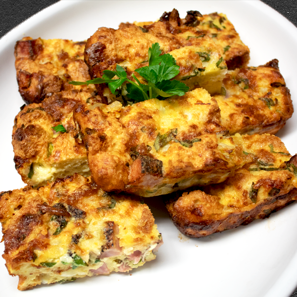 Ham & Gruyere Strata