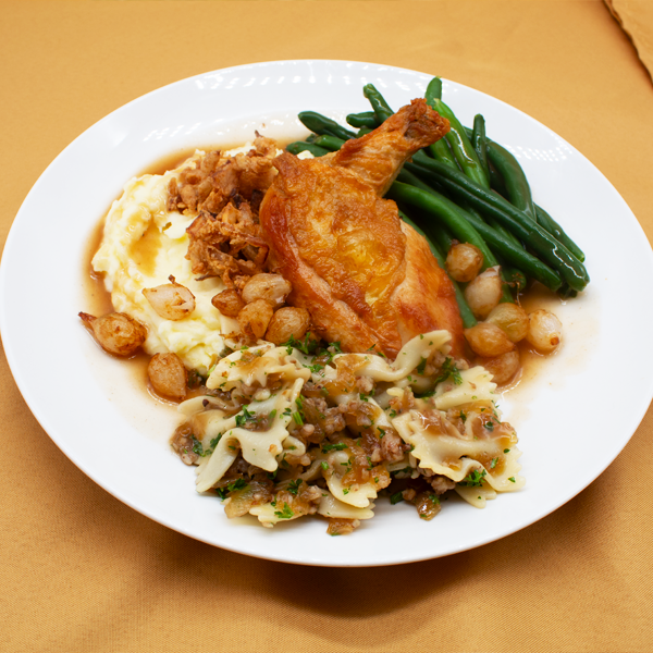 Roasted Chicken Au Jus Plate